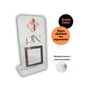 Ver imagem 4 de Expositor Qr Code Pix - Cristal com Rosa