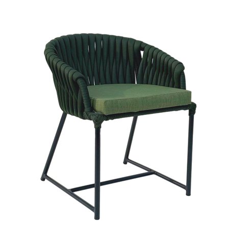 Poltrona Gana Tricô Nautico Verde Musgo