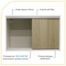 Armário Aéreo Multiuso 70cm 2 Portas de Correr 100% Mdf - 3