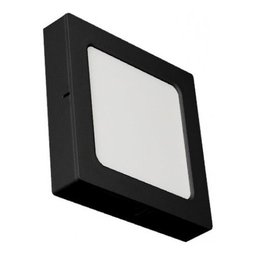 Plafon Led Sobrepor Valencia 16w 26x26 3000k Preto Bivolt - 2
