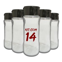 Pote Tempero Condimento Kit 14 Potes+24 Etiquetas Adesivas T130 Arte na Arte Potes de Tempero Etique - 17