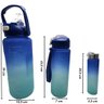 Garrafa Squeeze Kit com 3 (2, 0.75 e 0.5 Litros) Frases Motivacionais Genérica Squeeze Motivacional - 5