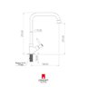 Torneira Cozinha/lavatório Giratória Cano Alto Bica Móvel Bancada Metal Concept Metais 2268 - 4