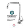 Torneira Cozinha/lavatório Giratória Cano Alto Bica Móvel Bancada Metal Concept Metais 2268 - 3