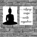 Ver imagem 1 de Kit 2 Placas Buda Entrego Aceito Confio 18x27cm