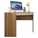 Ver imagem 4 de Mesa de Canto L para Escritório Recta Marrom Bege Caemmun