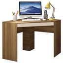 Ver imagem 1 de Mesa de Canto L para Escritório Recta Marrom Bege Caemmun