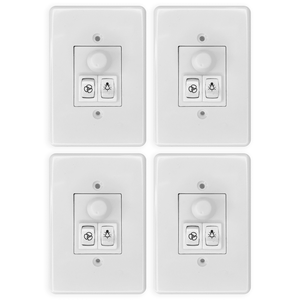 Kit 4 Controle de Ventilador com Acionamento de Lâmpada e Inversão de Sentido Rotação Bivolt 127v/15