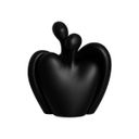 Ver imagem 1 de Escultura Decorativa de Mesa de Cerâmica Preto Fosco Romance