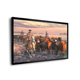 Quadro Pintura Boiada -- BR ARTES - 2