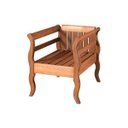Ver imagem 1 de Banco em Madeira Maciça 1 Lugar Suprema Stain Casa e Jardim
