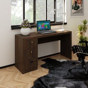 Escrivaninha Mesa Escritório 3 Gavetas Me4102