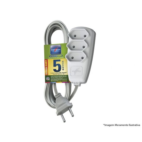 Extensao Daneva Pl 0,75mm 03m Sort 1513