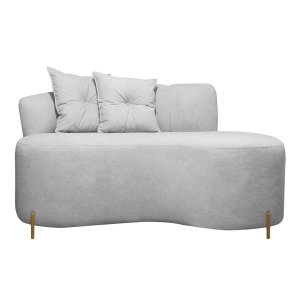 Sofá Orgânico Grécia 2 Lugares 180cm Linho Bouclê Cinza Sofa Store