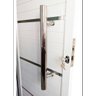 Porta de Alumínio Lambri Simples 210x90 C/ Puxador e Vidro - 4