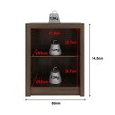 Ver imagem 7 de Balcão para Escritório 60cm com 2 Portas e 1 Prateleira ME4103 Marrom/Rustico