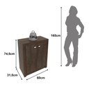 Ver imagem 6 de Balcão para Escritório 60cm com 2 Portas e 1 Prateleira ME4103