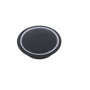 Ralo Click de Banheiro 10x10cm Aço Inox Preto Redondo Stoc