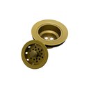 Ver imagem 4 de Válvula Americana Cozinha Metal Colorida Pia Cuba 3.1/2 com Cesta Dourado Gold Fosco Luxo