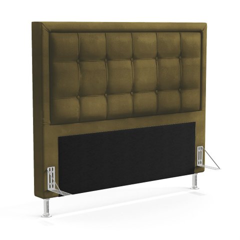 Cabeceira Taurus 160 para Cama Queen Z-006 Sued Capuccino Aradecor