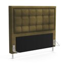 Ver imagem 1 de Cabeceira Taurus 160 para Cama Queen Z-006 Sued Capuccino Aradecor