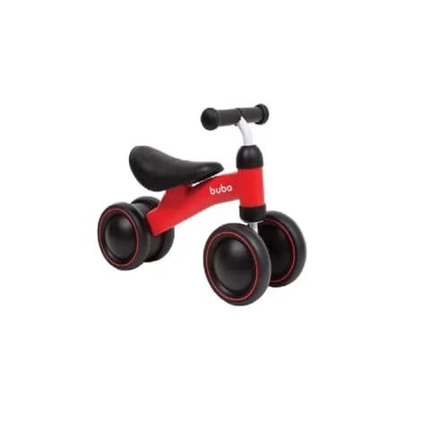 Motoca Infantil Carrinho Toyciclo Quadriculo para Crianças de Treinamento  com 4 Rodas sem Pedal (Rosa)