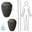 Ver imagem 3 de Vaso Persa Redondo 62 (76,1l) Cor Chumbo Nutriplan