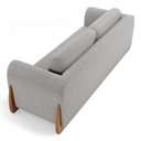 Ver imagem 7 de Sofá Living Bloom 180cm 02 Lugares com Pés de Madeira Bouclê Cinza - Desk Design