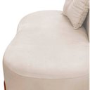 Ver mais imagens de Namoradeira Sofá Feijão Luna 100cm Orgânica Suede Marfim