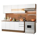 Ver imagem 3 de Armário de Cozinha Completa 280cm Rustic/Branco Marcela Madesa 03