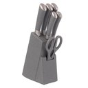 Ver imagem 1 de Conjunto de Facas Mimo Style Cepo 6 Peças Inox Grafito