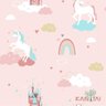 Papel de Parede Kids Unicornio - 1
