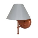 Ver imagem 4 de Arandela De Parede em Alumínio e Cúpula de Algodão Para Sala, Quarto Cabeceira De Cama - Cobre e Cúp