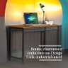 Escrivaninha para Estudos Mesa Escritório Home Office Estilo Industrial Moderna - Amadeirado - 7