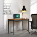 Ver imagem 5 de Escrivaninha para Estudos Mesa Escritório Home Office Estilo Industrial Moderna - Amadeirado