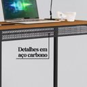 Ver imagem 3 de Escrivaninha para Estudos Mesa Escritório Home Office Estilo Industrial Moderna - Amadeirado
