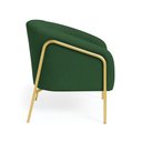 Ver imagem 5 de Poltrona Sala Industrial Alta Dourado Stella Suede D03 - D’Rossi