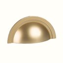 Ver imagem 1 de Puxador Shell Zp4318.955 6,4cm Dourado Matte Zen Design