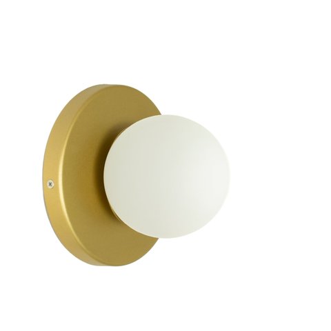 Arandela Luminária Lunar Globo 10 Cm Moderno Dourado 005