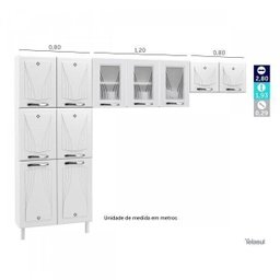 Cozinha Compacta 3 Peças 11 Portas Star New  - 4