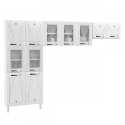 Cozinha Compacta 3 Peças 11 Portas com Vidro Star New Telasul - 2