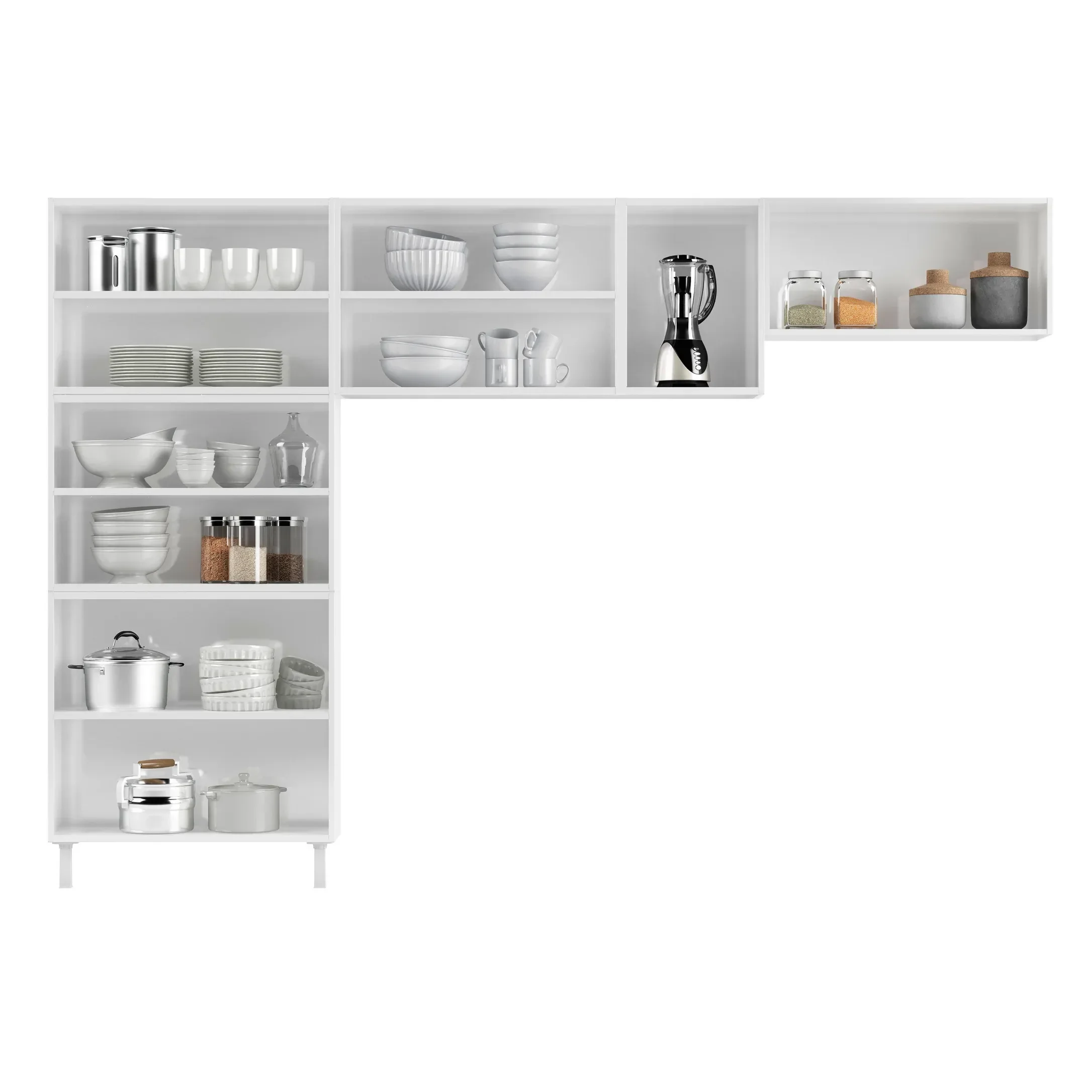 Cozinha Compacta 3 Peças 11 Portas com Vidro Star New - 2