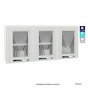 Ver imagem 5 de Armário Aéreo 3 Portas com Vidro Médio Star New Branco