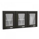 Ver imagem 4 de Armário Aéreo 3 Portas com Vidro Médio Star New 