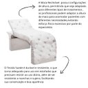 Ver imagem 5 de Maca Estofada Estética Cílios Regulável Spa Suede Maitê:branco