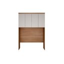Ver imagem 1 de Módulo de Quarto Casal Armário Ponte Aéreo /queen 167cm Rizon/linea C/ 4 Portas Cumaru/fendi 25