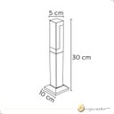 Ver imagem 5 de Poste de Jardim Led Branco Quente 30cm Preto Externo