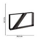 Ver imagem 1 de Vaso Decorativo Geométrico em Metal Preto 15,5x28,5cm