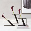 Ver imagem 4 de Vaso Decorativo Geométrico em Metal Preto 15,5x28,5cm