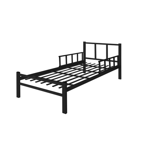 Cama Solteiro Int. de Tubolar/aço Alojamentos.:preto